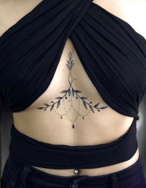 Women Sternum Tattoo, Chest Tattoo Designs Female, Mandala Sternum Tattoo, Sternum Tattoos, Sternum Tattoo Design, Under Chest Tattoo, Underboob Tattoo Designs, Underboob Tattoo, Chest Tattoos For Women