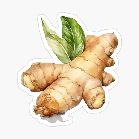 Ginger Illustration, Ginger Aesthetic, Stickers For Notebooks, Cute Ginger, Aesthetic Sticker, Nutrition And Dietetics, Sticker Cute, Animated Cartoons, Aesthetic Stickers