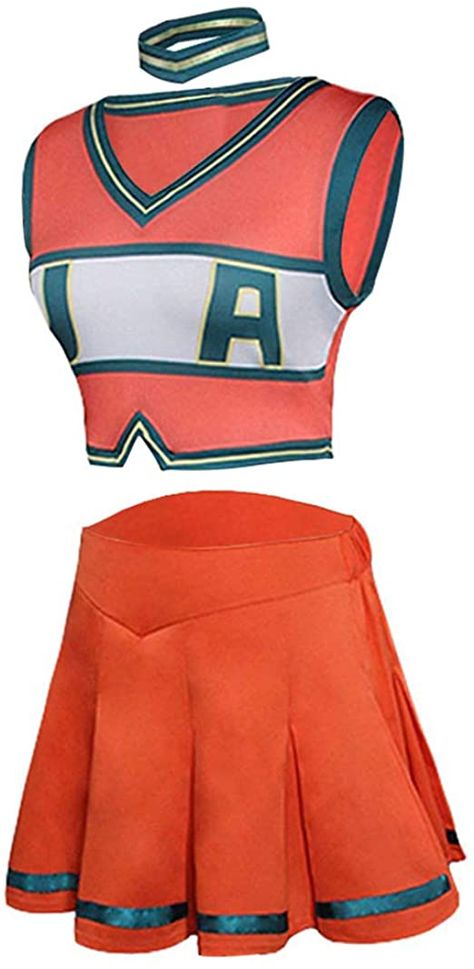 Cheerleading Dress, Uraraka Cosplay, Cheer Costumes, Asui Tsuyu, My Hero Academia Costume, Cheerleader Costume, Cheerleading Uniforms, Cheer Outfits, Women's Uniforms