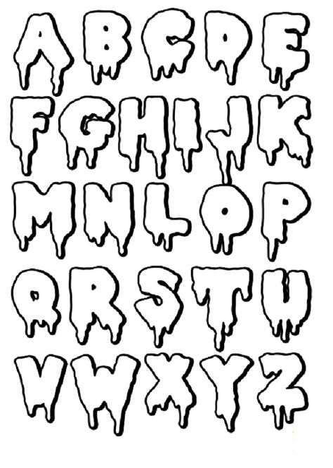 Letras Letras Cool, Alphabet Graffiti, Alfabet Font, Bahasa Jepun, Tattoo Lettering Styles, Writing Fonts, Graffiti Lettering Fonts, Alfabet Letters, Graffiti Alphabet