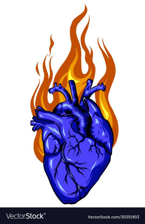 Fire Illustration, Fire Vector, Background For Design, Fire Drawing, Fire Tattoo, Fire Designs, Heart Hands Drawing, Love Logo, Heart Drawing