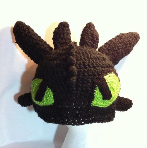 Toothless inspired ... by KooAlli Designs | Crocheting Pattern - Looking for your next project? You're going to love Toothless inspired hat - 2 sizes by designer KooAlli Designs. - via @Craftsy Crochet Character Hats, Crochet Kids Hats, Beanie Crochet, Crochet Beanie Hat, Crochet Cap, Train Your Dragon, Toothless, How To Train, Knitting For Kids