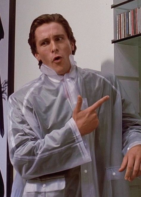 Patrick Bateman, American Psycho. A great book and a great movie!  Nevermind I feel creepy every time I admit to it. #feedmeastraycat Pat Bateman, Patrick Bateman, Sigma Male, Christian Bale, Film Stills, Scary Movies, Great Movies, Movies Showing, Doctor Who