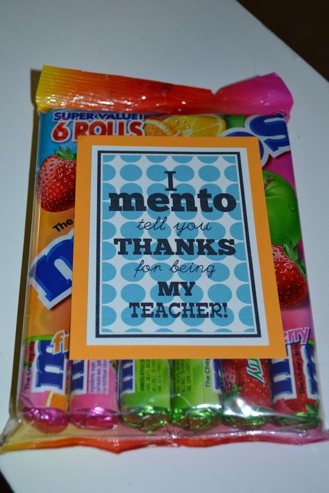 Mentos Teacher Thank Yous, Exams Gift, Appreciation Gifts Diy, Teacher Appreciation Gifts Diy, Appreciation Ideas, Teachers Gifts, Wellness Wednesday, Staff Appreciation, Kids Signs