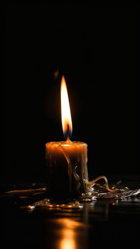 Candle Flame Photography, Foto Still Life, Candle Photography Dark, Candle Gif, Candle In The Dark, Flickering Candle, Candles Dark, Android Wallpaper Art, Candles Photography