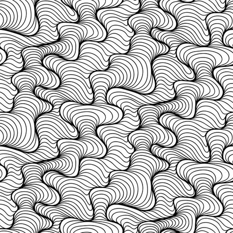 Black with white lines abstract pattern vectors Black White Wallpaper, Trippy Patterns, Zen Doodle Art, Doodle Designs, Abstract Vector, Doodle Art Designs, Black And White Wallpaper, Abstract Line Art, Seamless Pattern Vector