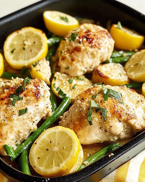 Lemon Garlic Parmesan Chicken - Luna Recipe Lemon Garlic Parmesan Chicken, Lemon Garlic Chicken Thighs, Lemon Garlic Sauce, Cheese All, Lemon Garlic Chicken, Garlic Parmesan Chicken, Chicken Parm, Parmesan Chicken, Parmesan Crusted