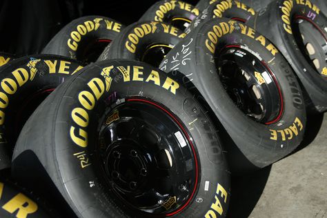 Goodyear testing new compound strictly for repaved track surfaces - Tire wear promotion https://racingnews.co/2017/05/11/new-goodyear-tire-compound-tested-at-kentucky/ #goodyear Track Photos, Goodyear Tires, Nascar Race, Nascar Cup Series, Nascar Cup, View Photo, New Tyres, Nascar Racing, July 12