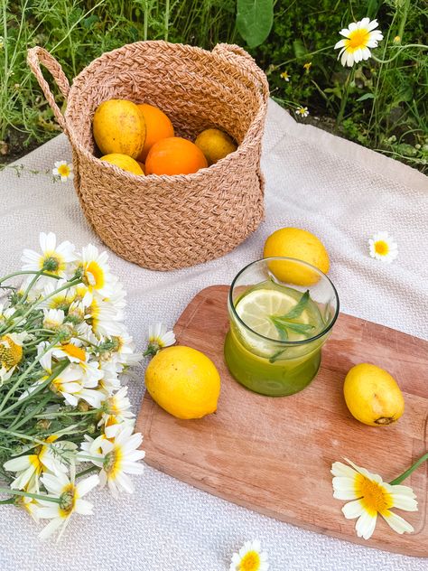 #daisy #daisies #calm #spring #garden #lemonade #lemon Daisy Picnic, Daisy Photoshoot, Lemonade Photo Shoot, Ginger Lemonade, Instagram Graphic, Lemonade Party, Lemon Lime, Garden Party, Spring Time