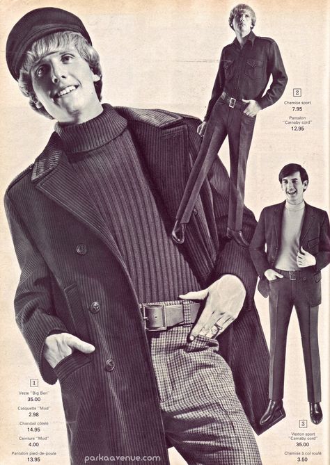 Mod young men's fashion ~ Eaton's Catalog 1966 70s Mens Fashion Catalog, 1960 Male Fashion, Male 60s Fashion, 60s Male Outfits, 1960s Male Fashion, 60s Male Fashion, 1960s Mens Fashion, 60s Mens Fashion, Randolph Carter