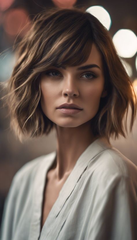 27 Shattered Bob: The Must-Try Haircuts In 2025 » Hairlogs Shag Bob Haircut, Shattered Bob, Layered Thick Hair, Hair Contouring, Square Face Shape, Haircut Inspiration, Bob Haircuts For Women, Heart Face Shape, Elegant Updo