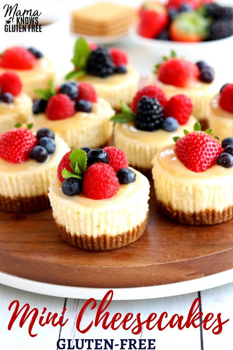 Biscotti Cheesecake, Mini Cheesecakes Easy, Rich Cheesecake, Best Gluten Free Desserts, Biscuits Graham, The Cheesecake Factory, Easy Gluten Free Desserts, Gluten Free Cheesecake, Dessert Bites