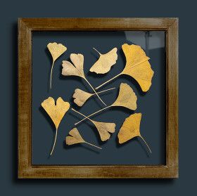 Gingko Art, Pressed Botanical Art, Brown Interiors, Dry Leaf Art, Leaf Print Art, Dried Flowers Diy, Leaf Projects, Christmas Crafts Diy Projects, Microscope Slides