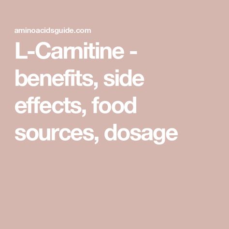 L-Carnitine - benefits,  side effects, food sources, dosage Benefits Of L-carnitine, L Carnitine Benefits Women, L Carnitine Benefits, Carnitine Benefits, Myotonic Dystrophy, Structural Formula, L Carnitine, Chemical Structure, How To Cook Asparagus