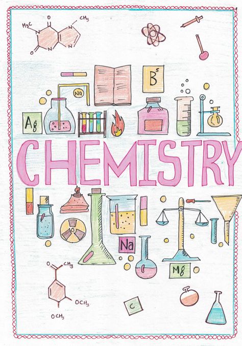 Notes Chemistry, Chemistry Drawing, Chemistry Ideas, Book Cover Page Design, Creative Book Cover Designs, Ideas Notes, Chemistry Projects, Jee Mains, Project Cover Page