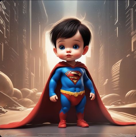 Best Fb Profile Pic, Superman Kids, Superman Baby, Baby Batman, Superman Wallpaper, Fb Profile, Cute Disney Pictures, Cartoon Pictures, Marvel Vs Dc