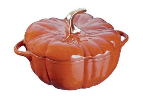 Friday Love List =  Here’s a collection of some fall things I’ve been eyeing online, including this Staub braiser, a wheat wreath, terracotta gingham napkins and pumpkin chair candle, to name a few! #fall - Smart in the Kitchen Pumpkin Cocotte, Pumpkin Casserole, Staub Cookware, Holiday Feast, Orange Pumpkin, Oven Cooking, Enameled Cast Iron, Cast Iron Cookware, Slow Cooking