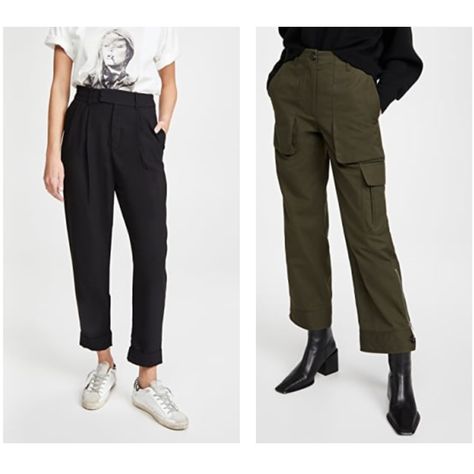 How to wear cropped pants Black Cargo Pants Outfit, Very High Heels, Monochromatic Outfit, Tall People, Cargo Pants Outfit, Black Cargo Pants, Utility Pants, Black Cargo, Fashion Over 50