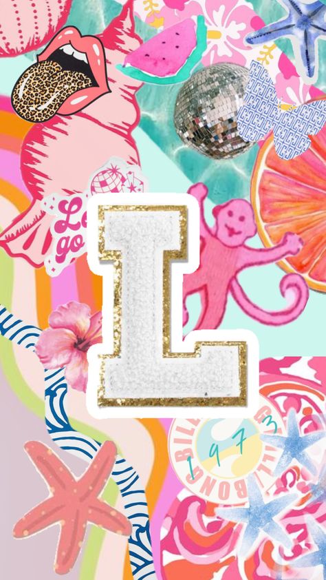 preppy letter L background! comment a letter and a theme u want L Background, Preppy Aesthetic Wallpaper, Iphone Wallpaper Preppy, L Wallpaper, Preppy Wallpaper, Letter L, Preppy Aesthetic, Ipad Wallpaper, A Letter