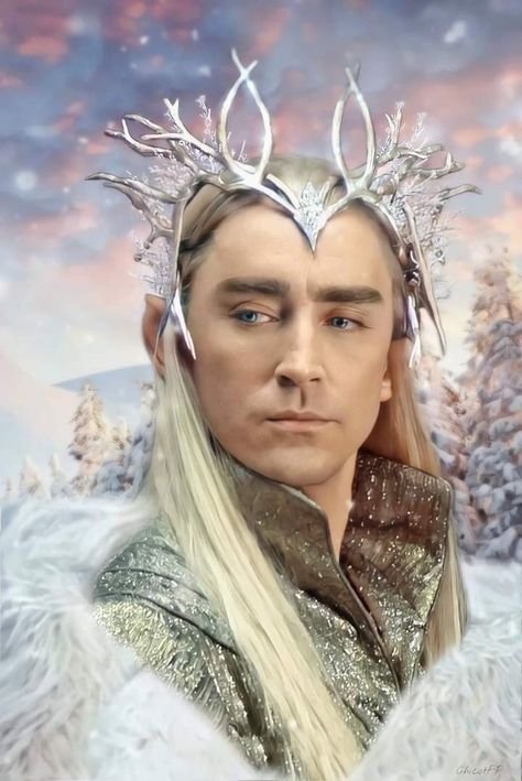 Lee Pace Thranduil, Elf King, Legolas And Thranduil, Crown Aesthetic, Head Gear, Lee Pace, Kings Crown, Thranduil, Legolas