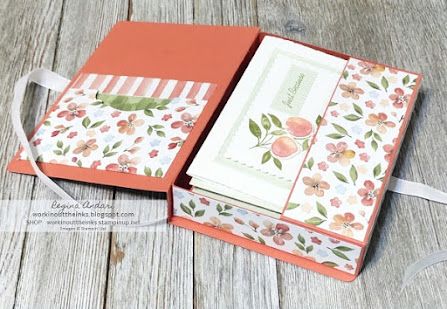 A2 Card Box, Invitation Card Making, Diy Invitation Card, Greeting Card Gift Box, Sweet As A Peach, Youre A Peach, Diy Card Making, Card Box Holder, Diy Invitation