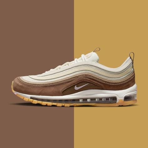 Sneaker Freaker on Instagram: "'Mushroom' and 'Muslin' shades meet on this masterfully earthy Air Max 97! Hit the link in our bio to check out a full set of official images." Vans Old Skool Sneaker, Full Set, Vans Sneaker, Air Max, Stuffed Mushrooms, Shades, Sneakers, On Instagram, Quick Saves