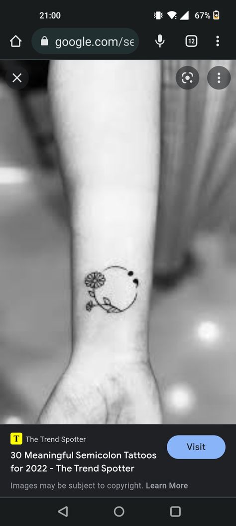 Colon Tattoo, Semi Colon, Circle Tattoos, Semicolon Tattoo, Flower Circle, Infinity Tattoo, Paw Print Tattoo, Flower Tattoo, Tatting