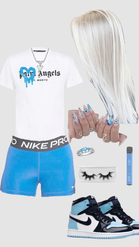 #outfitinspo #beauty #outfit #fitinspo #fit #chavgirl #chavv #chavvy #chavy #british #uk #blonde #xx #blue #evileye #nike #jordan1 Chav Outfits, Cute Nike Outfits, Stylish Summer Outfits, Outfit Inspo Casual, Cute Lazy Outfits, Cute Lazy Day Outfits, Swag Outfits For Girls, Lazy Day Outfits, Easy Trendy Outfits