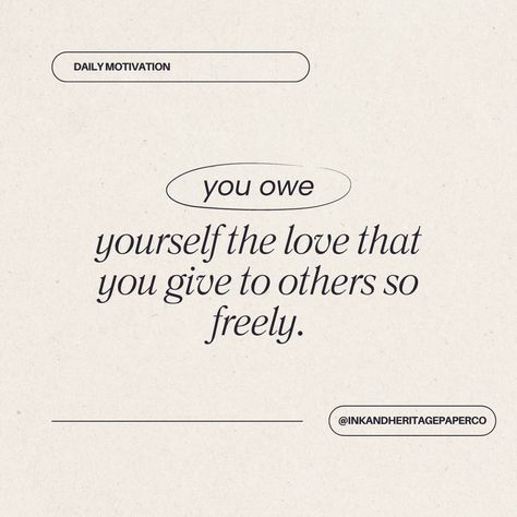 Remember to pour the same love into yourself that you so freely give to others. 🌸 You deserve all the kindness, patience, and care you share. Love yourself first, always. #SelfLove #SelfCare #YouDeserveIt You Only Have Yourself, Only One You, Same Love, Snap Quotes, Love Yourself First, Love Others, You Deserve It, Care About You, Instagram Quotes