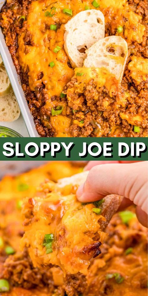 Meaty Dips, Sloppy Joe Dip, Sloppy Joes Dip, New Dinner, Simple Family Meals, Crock Pot Desserts, Favorite Recipes Dinner, Sloppy Joe, Main Dish Salads