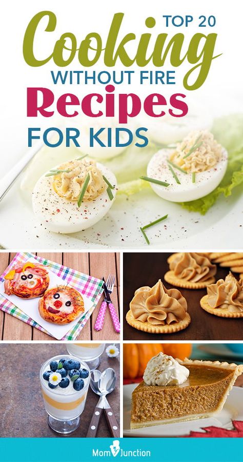 Wondering how to cook without fire? MomJunction brings you 20 lip-smacking cooking without fire recipes for kids that can be cooked without gas or flame. Teach your kids these easy fireless recipes, and they will not bother you to prepare a new snack every day, as they can do it by themselves! Flameless Cooking For Kids, Fireless Cooking For Kids, Recipes For Preschoolers, Fireless Cooking Ideas, Desserts To Make With Kids, Cooking Without Fire Desserts, Fire Desserts, Food Without Fire, Cooking Recipes Veg