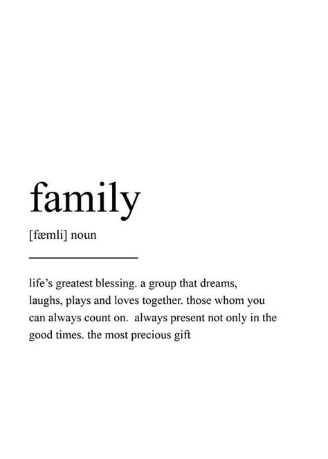 30 Absolutely Great and Inspirational Quotes - Familia Quotes, Words Family, Family Definition, Family Wall Art, Scandinavian Print, Life Quotes Love, Family Wall, Family Print, Art Prints Quotes