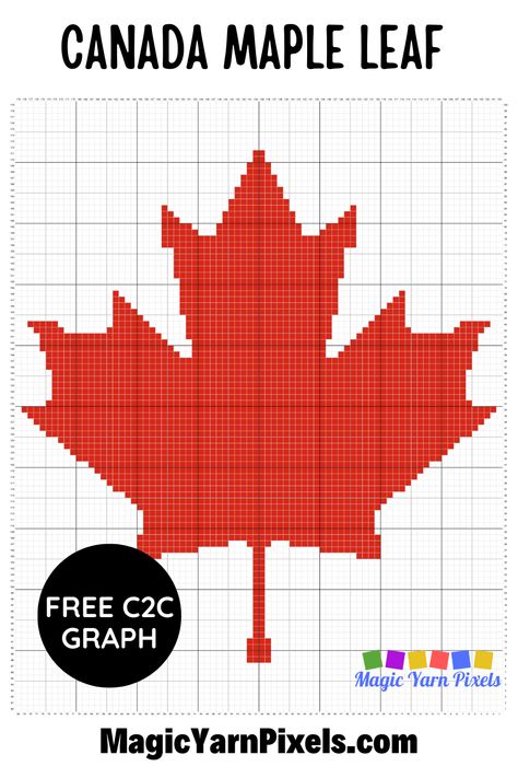 Get the Free Graph for this Canada Maple Leaf Pattern. Modern graphs for c2c crochet, cross stitch & other crafts from Magic Yarn Pixels. Maple Leaf Cross Stitch Pattern, Maple Leaf Cross Stitch, Canada Cross Stitch, Leaf Blanket, Canada Maple Leaf, Crochet Quote, C2c Crochet Pattern Free, Crochet Christmas Gifts, Tapestry Crochet Patterns