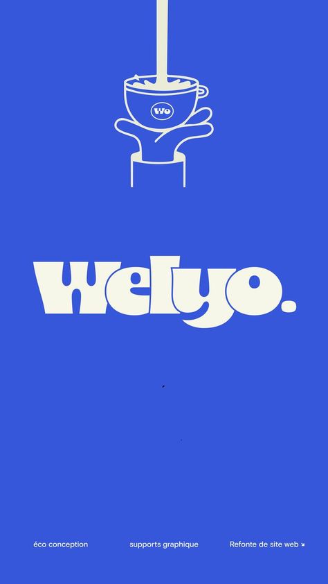 ☕️ WELYO • LOGO BOLD SANS SERIF FONT • DESIGN 2024 •  Funky, loud, and cutely proud kinda font profesionallogodesigner #logon #designlife🚀. La Food, Font Design, Serif Font, Design, Logos