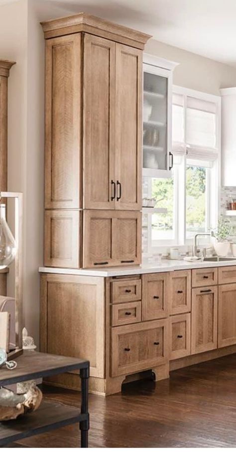 2020 Kitchen Trends, Natural Wood Kitchen Cabinets, Kitchen Trends 2020, Natural Wood Kitchen, Rustic Kitchen Cabinets, Best Kitchen Cabinets, Transitional Decor Kitchen, Farmhouse Kitchen Cabinets, Wood Kitchen Cabinets