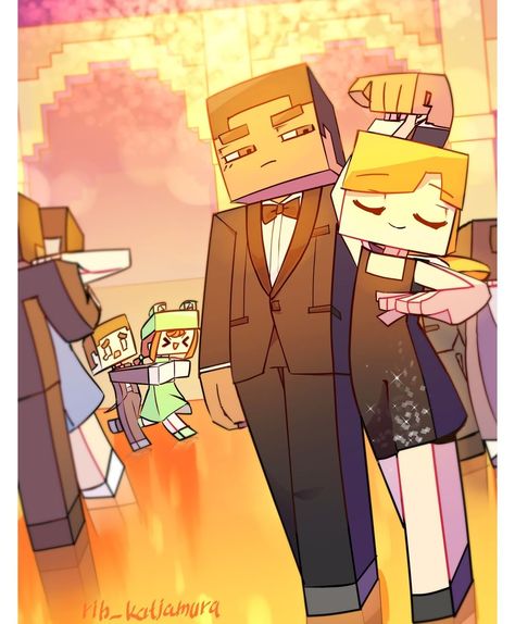 Minecraft Art Fanart, Funny Anime Couples, Minecraft Comics, Minecraft Images, Bangunan Minecraft, Minecraft Drawings, Minecraft Steve, Minecraft Pictures, Minecraft Anime