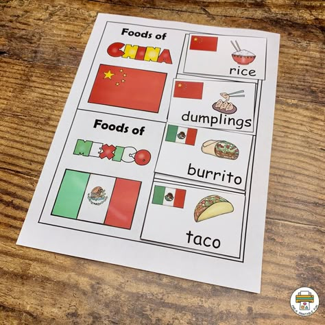 Multicultural Activity Pack - Pre-K Printable Fun All Around The World Preschool Activities, World Food Day Activities For Kids, Culture Preschool Activities, Food Around The World Preschool, Food Around The World Activities, Pre K Social Studies Activities, Around The World Math Activities Preschool, Around The World Math Activities, Around The World Lesson Plans Preschool