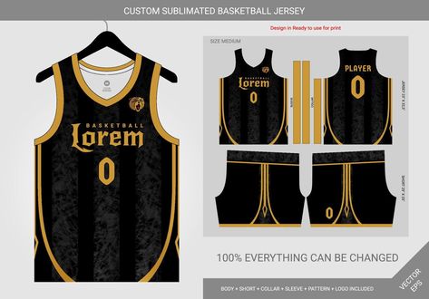 Basketball Jersey Template, Best Nba Jerseys, Best Basketball Jersey Design, Jersey Ideas, Jersey Template, Basketball T Shirt Designs, Jersey Uniform, Gold Gradient, Nba Jerseys