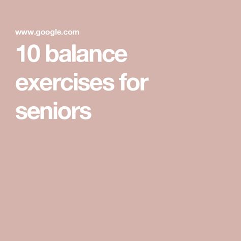 10 balance exercises for seniors Balance For Seniors, Exercises For Balance, Balance Exercises For Seniors, Strengthen Back, Couch Workout, Exercise Legs, Middle Names For Girls, Knee Strengthening, Knee Strengthening Exercises