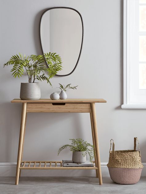 Tips for Decorating a Console Table in an Entryway Console Table Design, Nordic Furniture, Console Table Decorating, Hallway Console, Console Table With Drawers, Wooden Console Table, Console Table Hallway, Wooden Console, Luxury Home Furniture