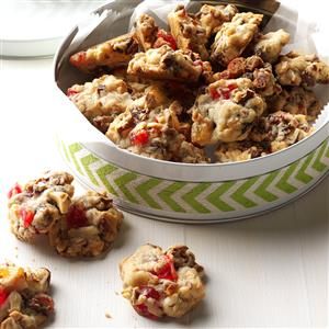 Candied Fruit Cookies Recipe -"These no-fuss drop cookies are both nutty and fruity, so they're always a hit at holiday time," notes busy baker Florence Monson of Denver, Colorado. Candied Fruit Cookies, Fruitcake Cookies, Fruit Cake Cookies, Best Christmas Cookie Recipe, Fruit Cookies, Spritz Cookies, Taste Of Home Recipes, Christmas Cookies Easy, Best Christmas Cookies