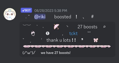 mimu boost embed ( .gg/layout ) Discord Embed Layout, Server Name Ideas Discord, Discord Server Role Ideas, Disc Ideas, Server Ideas, Discord Layout, Discord Ideas, Goodbye Message, Ocean Theme Decorations