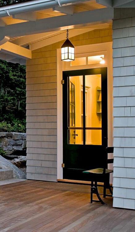 Backdoor Entry, Door With Transom, Garage Door Types, Guest Bedroom Design, Farmhouse Front Door, Garage Door Design, Transom Windows, Farmhouse Front, Front Entry Doors