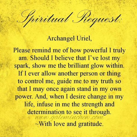 Archangel Uriel, Please remind me of how powerful I truly am... Archangels Uriel, Archangel Uriel Prayer, Uriel Archangel, Angel Meditation, Spiritual Angels, Archangel Uriel, Archangel Prayers, Spiritual Awakening Signs, Angel Blessings