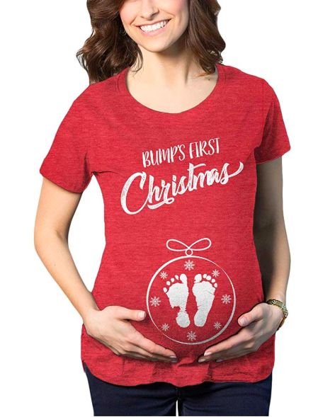 Maternity Christmas Shirts, Tall Maternity Clothes, Bumps First Christmas, Christmas Maternity Shirt, Christmas Maternity, Maternity Fashion Dresses, Funny Maternity, Funny Pregnancy Shirts, Cute Tees