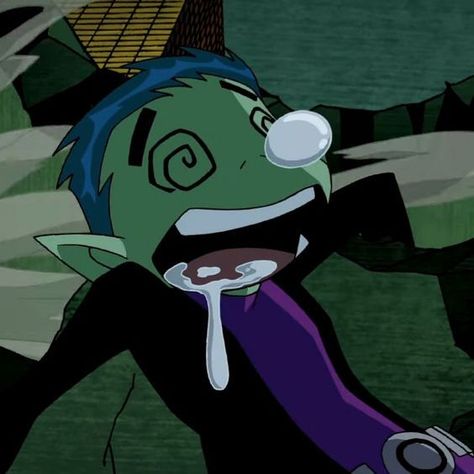 Beast Boy, Teen Titans, Around The World, Purple, Green, Hair, Blue, Instagram