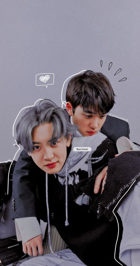 Chansoo Wallpaper, Kaisoo Wallpaper, Exo Lockscreen, Chanyeol And Do, Exo Do, Do Kyungsoo, Park Chanyeol, Jaehyun Nct, Happy Fun