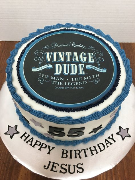 Vintage dude cake Vintage Cake Ideas For Men, Vintage Dude Cake, 50th Birthday Cakes For Men, 51 Birthday, 50th Birthday Party Ideas For Men, Cake Design For Men, Dad Birthday Cakes, Happy Birthday Jesus, 50th Birthday Cake