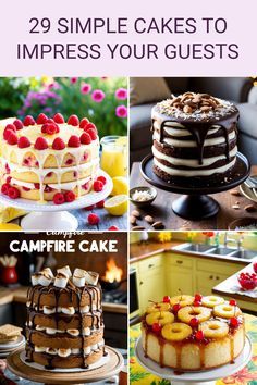 Camping Cake Ideas Simple, Decorated Cakes For Men, 40th Birthday Cake For Women Simple, Surprise Cake Ideas, Easy Birthday Cake Ideas For Men, Small Cakes Ideas, Birthday Potluck, Homemade Birthday Cake Ideas, Birthday Cake For Adults