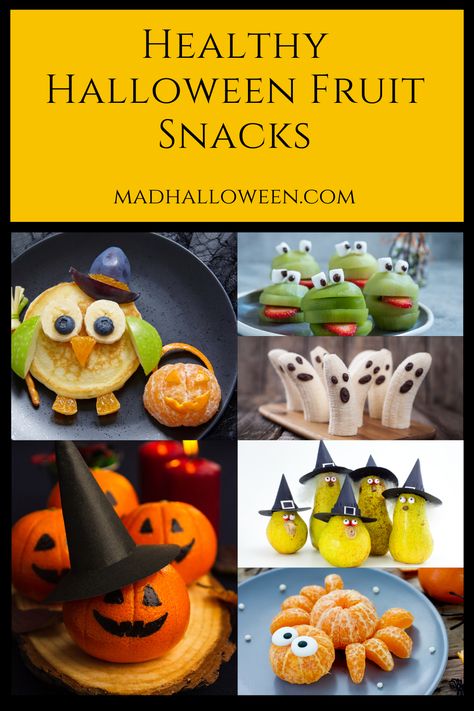 Halloween Fruit Snacks, Cute Halloween Food, Healthy Halloween Food, Fun Halloween Party Games, Vegan Halloween, Healthy Halloween Snacks, Halloween Fruit, Halloween Party Snacks, Fun Halloween Food